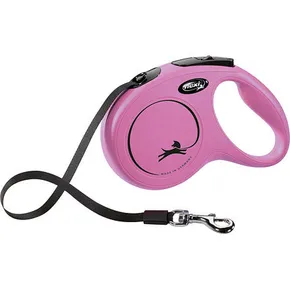 Flexi New Classic M Gürtel 5 m, max. 25 kg, - rosa